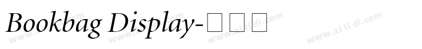 Bookbag Display字体转换
